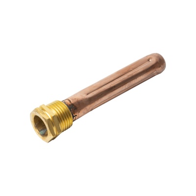 Латунный стакан с тремя пазами L=108 мм