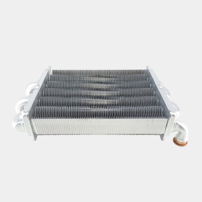 Теплообменник битермический L=225 (для Ariston Egis, Immergas Star)